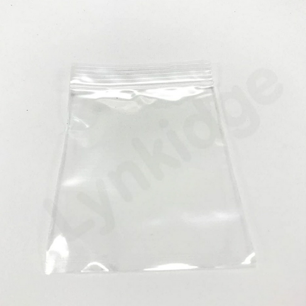 Clear resealable bags